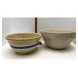 Stoneware bowls smaller one has a crack