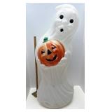 Ghost with pumpkin blow mold