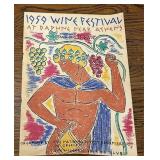 1959 wine festival at Daphne near Athens program