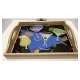 Peggy Karr glass serving tray