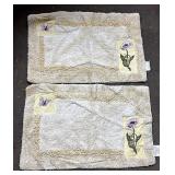 Butterfly and flower bath mats