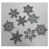 1977 snowflake collection ornaments