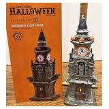 Dept 56 Halloween clock tower small chip on top