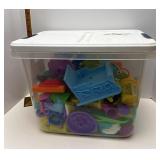 Tote full of Play-doh
