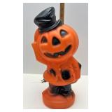 Pumpkin with top hat blow mold
