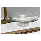 Clear glass bowl