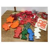 Assorted cookie cutters including peanuts