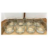 Eight juice/cocktail glasses
