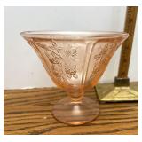 Pink depression glass