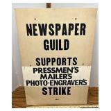 Pressmens mailers and photo engravers strike