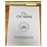 Play colonial Williamsburg 50th anniversary issue