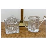 Princess house lead crystal birdhouse and