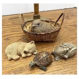Sandicast Bird mouse bear and turtle