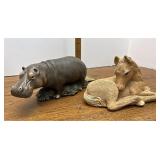 Sandicast Horse and hippo