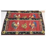 Approx 20 x 46 Rooster rugs
