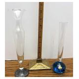 Bohemian crystal And more bud vases