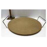 15 inch pampered chef pizza stone with handles