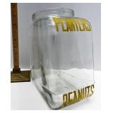 Planters peanuts glass jar