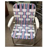 Webbed lawn chair