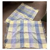 Blue green and yellow area rugs