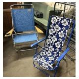 2 beach chairs