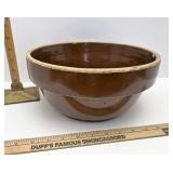 Brown stoneware bowl