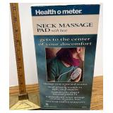Heated neck massage pad