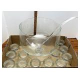 Princess house punch bowl and cups