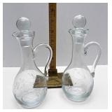 Princess house oil and vinegar bottles