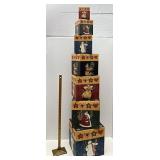 Christmas stacking boxes