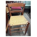 Woven seat chair