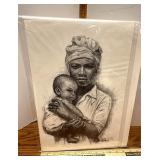 Woman with baby by JMcDonald Henry