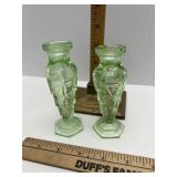 Green depression candlesticks