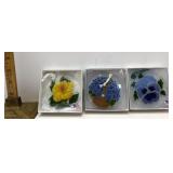 Peggy Karr Floral glass plates