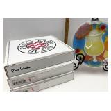 Peggy karr Set of three 8 inch piña colada plates