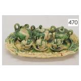 Majolica Childs Tea Service Set