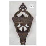 Cast Victorian Double Wall Match Safe - 6.75'