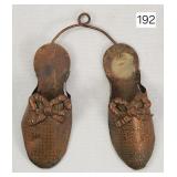 Copper Embossed Slippers Double Wall Match Safe