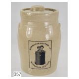 Monmouth 'Two Men in a Crock' Stoneware Jar