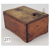Pirmitive LItho Lady Crank Music Box - 4.5' x 3.5'