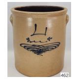 Red Wing Stylized Cobalt Salt Glaze 4 gal. Crock