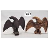 Cast & Early Wrought Iron Eagle Andirons