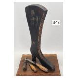 Carved Victorian Boot Store Display - 18'