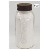 Thompson's Embossed Pint Jar