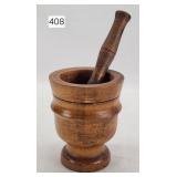 Wooden Turned Mortar & Pestal - 5'