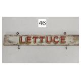 Two-Sided Hanging 'Lettuce' Sign - 24'