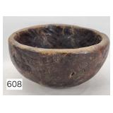 Burl Wood Early Hand Hewn Bowl - 10'
