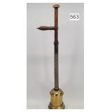 Unique Early Brass & Wood Pump