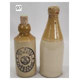 Geo. Hirst Adv. Stoneware Ginger Beer Bottle