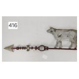 Tin Embossed Cow Weathervane Directional